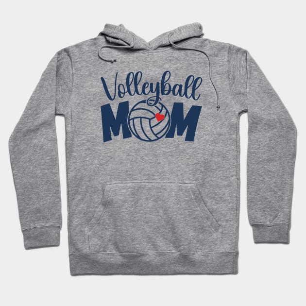 Cute Volleyball Mom Life Senior Volleyball Mama Practice Cheer Mom Hoodie by Nisrine